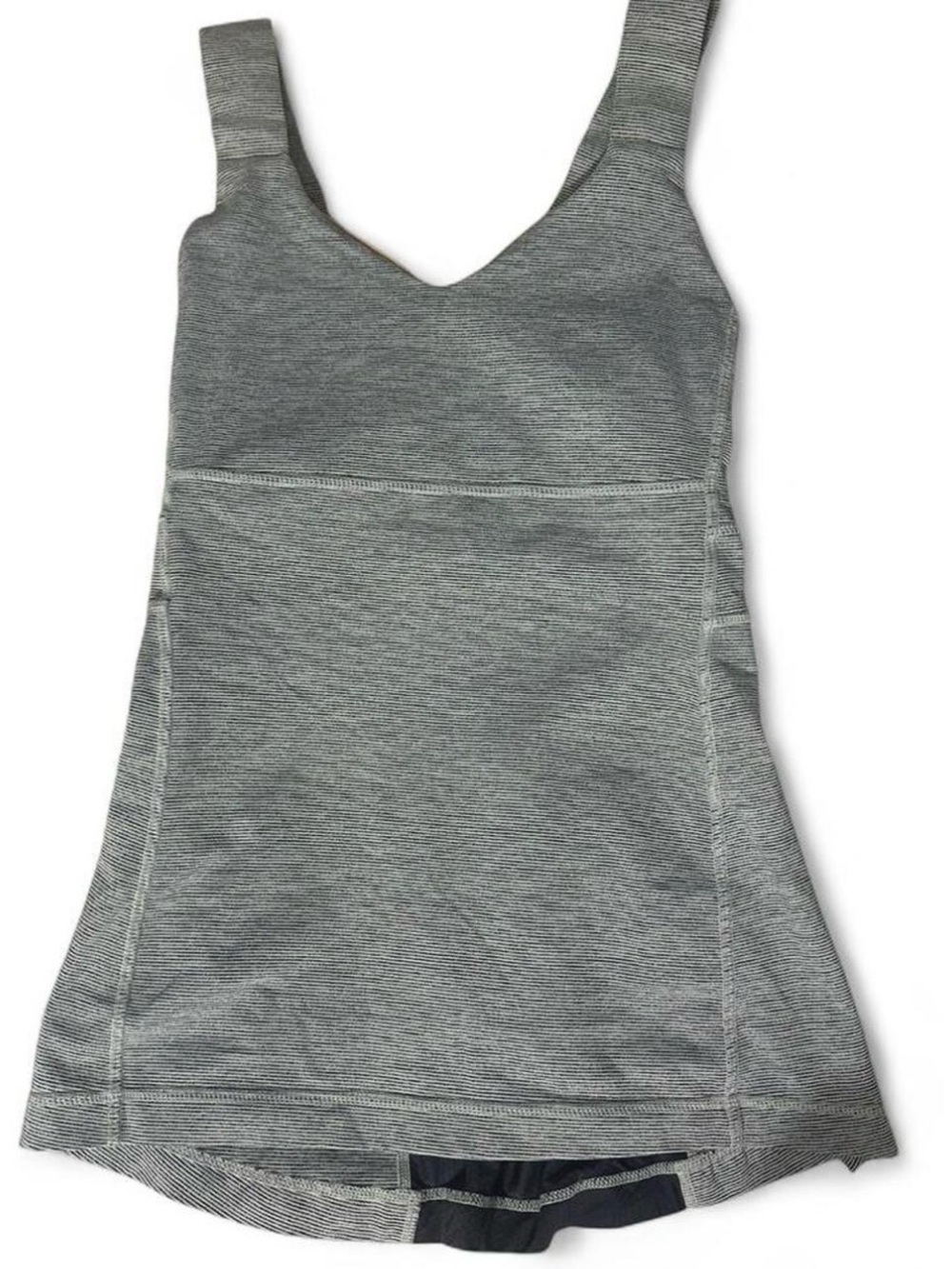 lululemon athletica Grey Striped Tank Top SIZE SMALL / Push your limits Tank